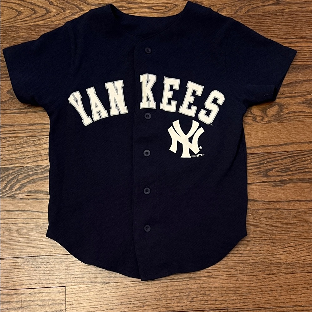 Kids Yankees Navy Blue Shirt